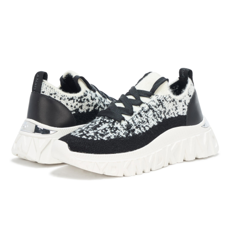 Женские текстильные кроссовки Laith DKNY на платформе 38,5 (8 US) 24,5 см Черный/Белый 1159851460