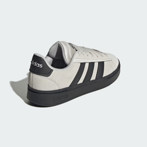 Замшевые кроссовки Grand Court Alpha Adidas 46 2/3 (12 US) 30 см Серый 1159851626