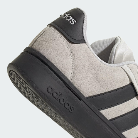 Замшевые кроссовки Grand Court Alpha Adidas 46 2/3 (12 US) 30 см Серый 1159851626