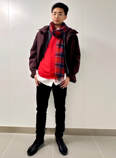 Кроссовки из экокожи Uniqlo со вставками из натуральной замши 41,5 (9,5 US) 27,3 см Черный 1159855320