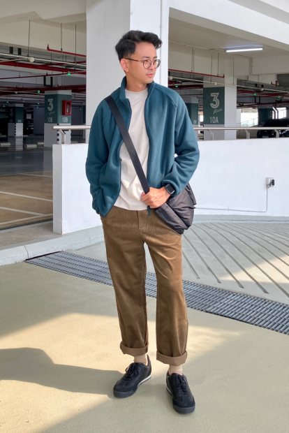 Кроссовки из экокожи Uniqlo со вставками из натуральной замши 41,5 (9,5 US) 27,3 см Черный 1159855320