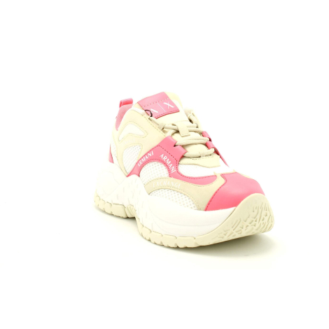 Женские кроссовки Armani Exchange 38 (7,5 US) 25 см Бежевый/Розовый 1159859346