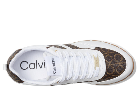 Женские кроссовки Carlla Calvin Klein 38 (7,5 US) 25 см Белый/Коричневый 1159859454