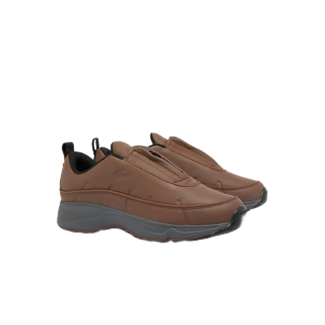 Чоловічі шкіряні кросівки Audyssor Lacoste 41 (8,5 US) 26,5 см Коричневий 1159861426
