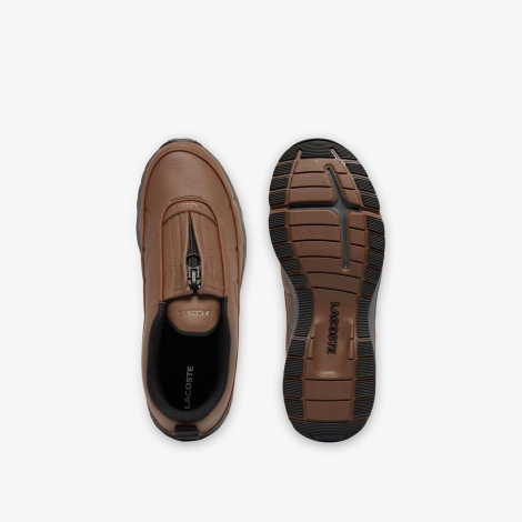 Чоловічі шкіряні кросівки Audyssor Lacoste 41 (8,5 US) 26,5 см Коричневий 1159861426