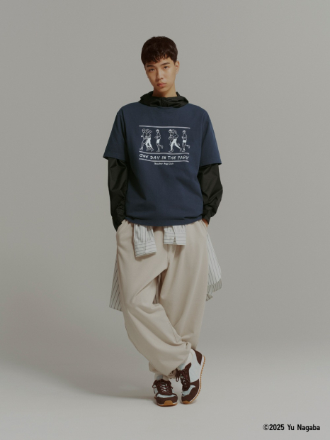 Кроссовки Uniqlo со вставками из натуральной замши 41 (9 US) 28 см Голубой 1159862905
