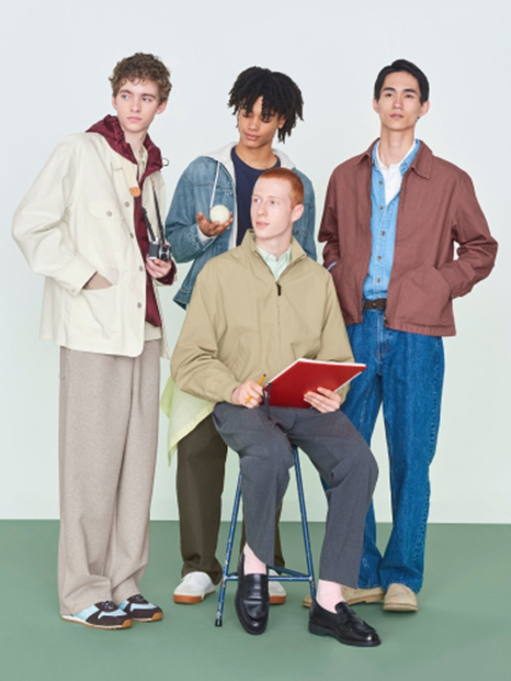 Кроссовки Uniqlo со вставками из натуральной замши 41 (9 US) 28 см Голубой 1159862905