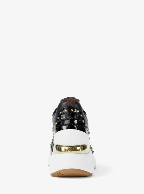 Кроссовки женские Katrina Michael Kors 37 (7 US) 24,5 см Черный/Леопардовый 1162939451