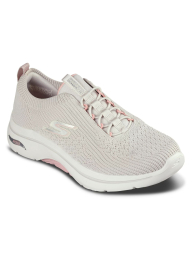 Жіночі кросівки Skechers Arch Fit Crystal Waves 37,5 (7,5 US) 24,5 см Бежевий/Рожевий 1159841110