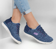 Женские кроссовки Skechers Slip-Ins- Summits - Dazzling Haze 35,5 (5,5 US) 23 см Синий 1159843379