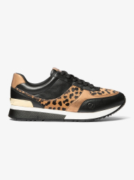 Женские кроссовки Andi Michael Kors со вставками из натуральной шерсти 36 (6 US) 23,5 см Черный/Леопардовый 1159850301