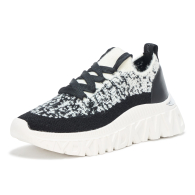 Женские текстильные кроссовки Laith DKNY на платформе 38,5 (8 US) 24,5 см Черный/Белый 1159851460