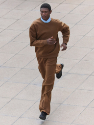 Кроссовки из экокожи Uniqlo со вставками из натуральной замши 41,5 (9,5 US) 27,3 см Черный 1159855320