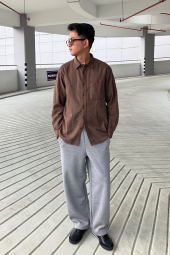 Кроссовки из экокожи Uniqlo со вставками из натуральной замши 41,5 (9,5 US) 27,3 см Черный 1159855320