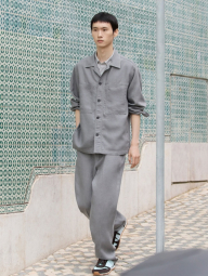 Кроссовки Uniqlo со вставками из натуральной замши 41 (9 US) 28 см Голубой 1159862905