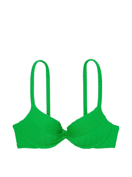 Раздельный купальник Victoria's Secret топ-бюст Push-Up и плавки бикини 1159842092 (Зеленый 34A/S)