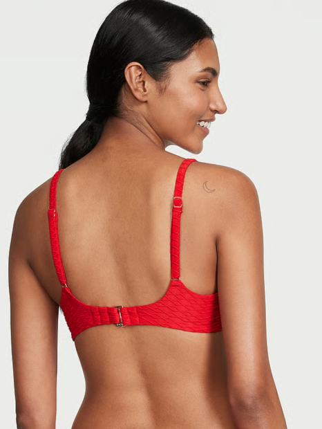 Раздельный купальник Victoria's Secret бюст Push-Up и плавки бикини 1159849176 (Красный 40DD/XXL)