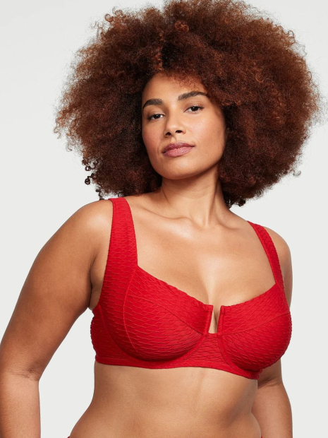 Раздельный купальник Victoria's Secret топ и плавки бикини 1159849180 (Красный 44С/XXL)