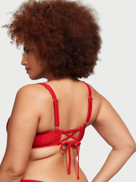 Раздельный купальник Victoria's Secret топ и плавки бикини 1159849180 (Красный 44С/XXL)