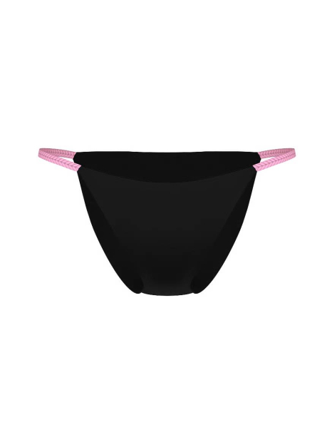 Раздельный купальник Victoria's Secret Pink топ бандо и плавки чики 1159849790 (Черный XL)