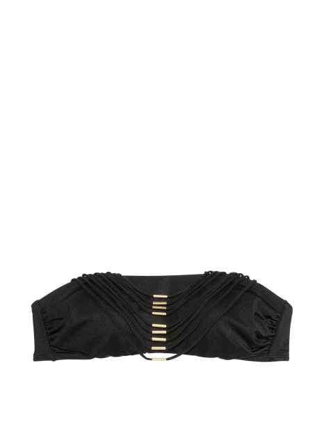 Раздельный купальник Victoria's Secret бандо и плавки бразильяны 1159853603 (Черный M)