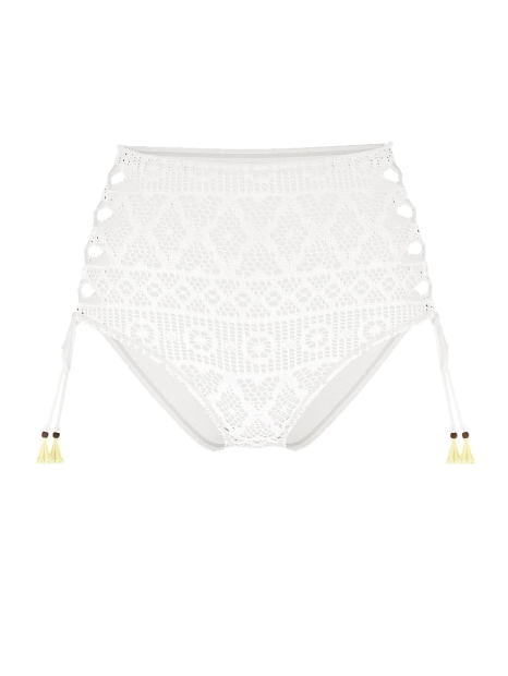 Жіночий роздільний купальник Victoria's Secret бандо та плавки бікіні 1159855378 (Молочний L)