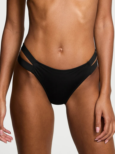 Роздільний купальник Victoria's Secret топ та плавки бразилії 1159857636 (Чорний XXL)
