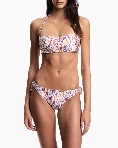 Роздільний купальник Emporio Armani топ та плавки 1159858574 (Білий XL)