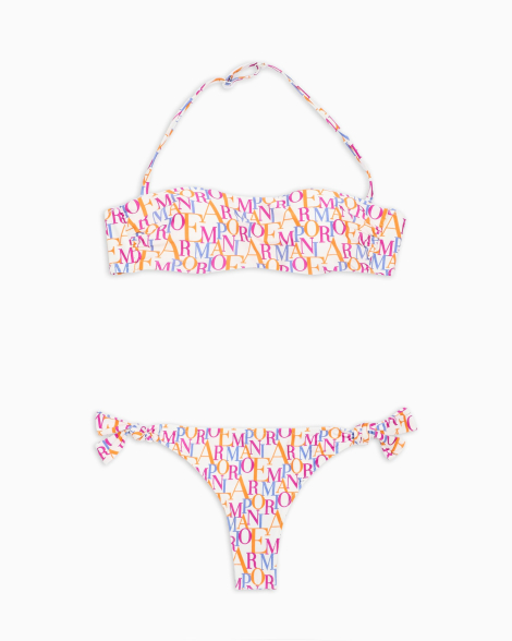 Роздільний купальник Emporio Armani топ та плавки 1159858574 (Білий XL)