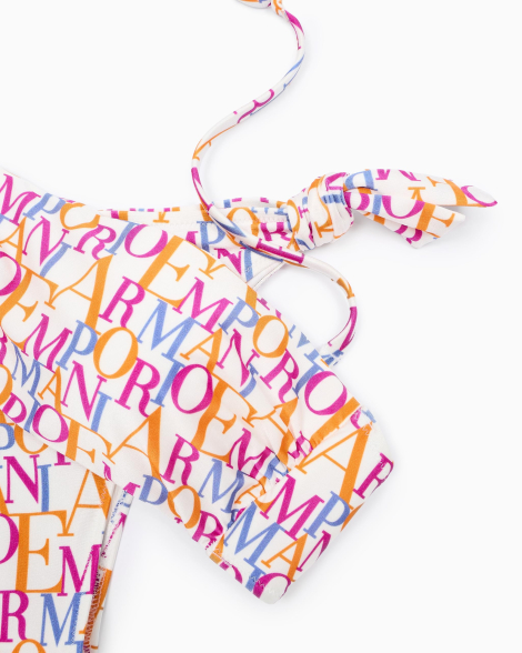 Роздільний купальник Emporio Armani топ та плавки 1159858574 (Білий XL)