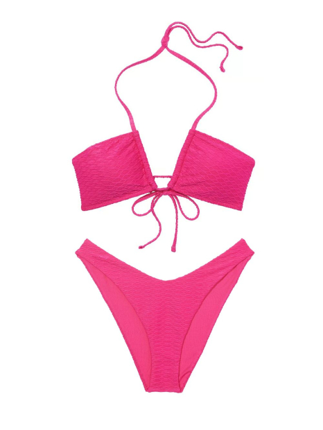 Роздільний купальник Victoria's Secret топ та плавки бразилії 1159859727 (Рожевий S)
