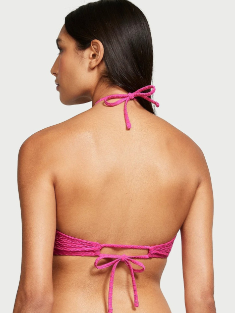 Роздільний купальник Victoria's Secret топ та плавки бразилії 1159859727 (Рожевий S)