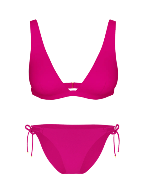 Женский раздельный купальник Victoria's Secret топ и плавки бикини 1159860009 (Розовый XL)