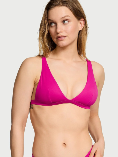 Женский раздельный купальник Victoria's Secret топ и плавки бикини 1159860009 (Розовый XL)