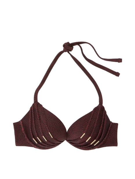 Жіночий роздільний купальник Victoria's Secret топ Push-Up та плавки бікіні 1159861247 (Коричневий 38D/XL)