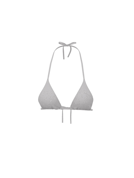 Раздельный купальник со стразами Victoria's Secret Pink топ и плавки чики 1161137859 (Серый M)