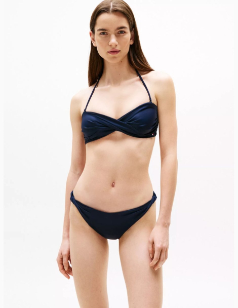Роздільний купальник Tommy Hilfiger топ бандо та плавки бікіні 1161293565 (Синій XL)