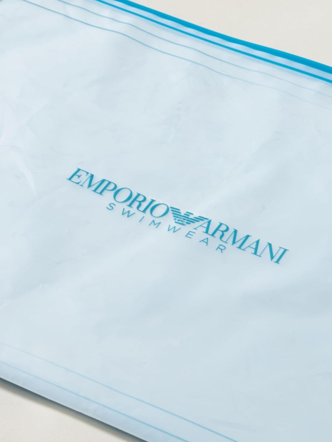 Раздельный купальник Emporio Armani топ-бандо и плавки бикини 1162087779 (Бирюзовый XL)