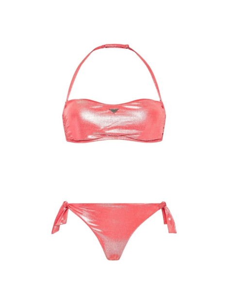Раздельный купальник Emporio Armani топ и плавки бразильяны 1162903896 (Розовый XL)