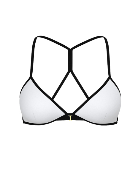 Раздельный купальник Victoria's Secret топ и плавки бикини 1163075484 (Черный/Белый XXL)