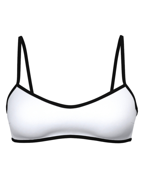 Раздельный купальник Victoria's Secret топ и плавки бикини 1163076944 (Черный/Белый XXL)