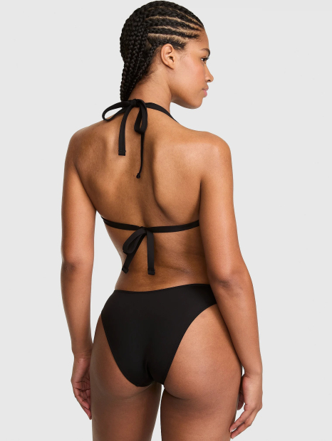 Роздільний купальник Victoria's Secret Pink топ та плавки чики 1163087287 (Чорний S)