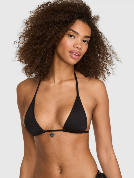 Раздельный купальник Victoria's Secret Pink топ и плавки бикини 1163288196 (Черный M)