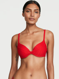 Раздельный купальник Victoria's Secret бюст Push-Up и плавки бикини 1159849176 (Красный 40DD/XXL)