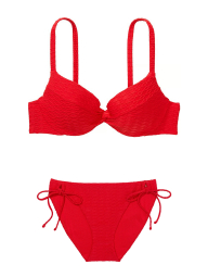 Раздельный купальник Victoria's Secret бюст Push-Up и плавки бикини 1159849176 (Красный 40DD/XXL)