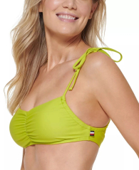 Раздельный купальник Tommy Hilfiger топ и плавки чики 1159851669 (Салатовый XXL)
