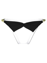 Раздельный купальник Victoria's Secret бандо и плавки бикини 1159851704 (Черный/Белый L)