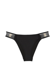 Раздельный купальник Victoria's Secret бандо и плавки бразильяны 1159853603 (Черный M)