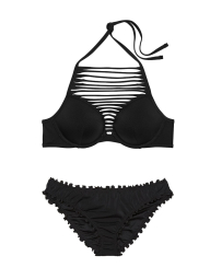 Раздельный купальник Victoria's Secret 1159854198 (Черный 34A/S)