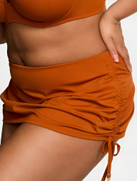 Женский раздельный купальник Victoria's Secret топ Push-Up и юбка-плавки 1159857630 (Коричневый 38D/L)